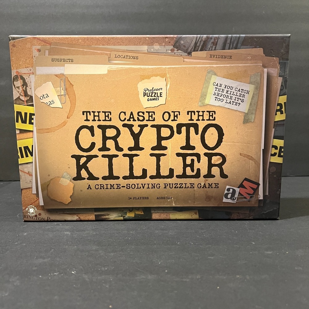 The Case of the Crypto Killer Crime‎ Solving Puzzle Game Complete w Extra Cards